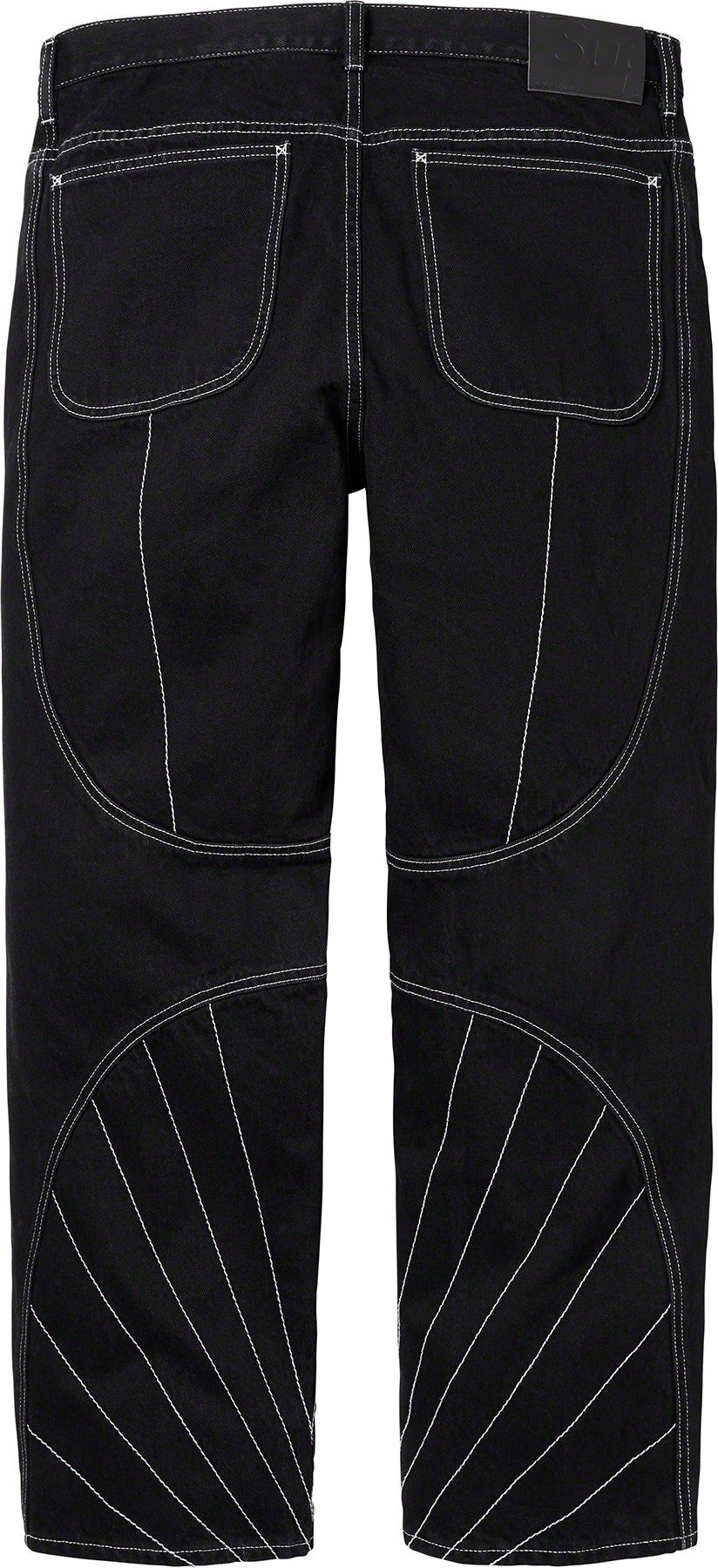 Radial Embroidered Loose Fit Jean view 10